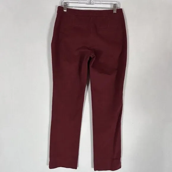 Brooks Brothers Red Fleece Trouser Pants Womens 4 Side Zip High Rise Dress Work - Picture 9 of 14
